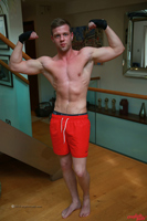 Model Joey Barton Naked Straight English Lad Uncut Enjoys Football & Gym