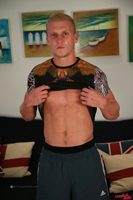 Model Max Clayton Naked Straight English Lad Uncut Enjoys Football & Gym