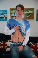 Model Andy Mason Naked Straight English Lad Uncut Enjoys Gym & Football
