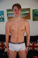 Model Andy Mason Naked Straight English Lad Uncut Enjoys Gym & Football