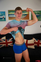 Model Greg Hill Naked Straight English Lad Uncut Enjoys Kayaking