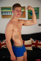 Model Greg Hill Naked Straight English Lad Uncut Enjoys Kayaking