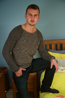 Model Mike Pasko Naked Straight English Lad Uncut Enjoys Football
