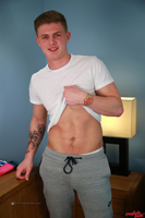 Model Jack Ashton Naked Straight English Lad Uncut Enjoys Football