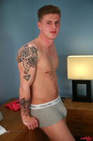 Model Jack Ashton Naked Straight English Lad Uncut Enjoys Football