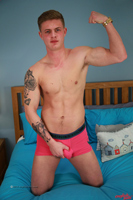 Model Jack Ashton Naked Straight English Lad Uncut Enjoys Football