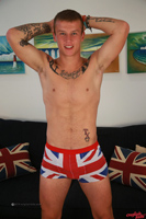 Model Zack Russell Naked Straight English Lad Uncut Enjoys Gym & Football