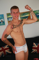 Model Zack Russell Naked Straight English Lad Uncut Enjoys Gym & Football