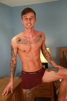 Model Barclay Graham Naked Straight English Lad Uncut Enjoys Gym & Football