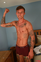 Model Barclay Graham Naked Straight English Lad Uncut Enjoys Gym & Football