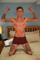 Model Barclay Graham Naked Straight English Lad Uncut Enjoys Gym & Football