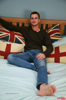 Model Ellis Mann Naked Straight English Lad Uncut Enjoys Football & Gym