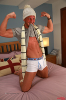 Model Justin McGregor Naked Straight English Lad Uncut Enjoys Boxing & Gym