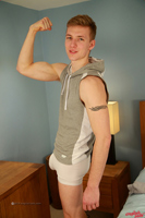 Model Christian Sterling Naked Straight English Lad Uncut Enjoys Gym