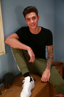 Model Casias Bradley Naked Straight English Lad Uncut Enjoys Gym & Football