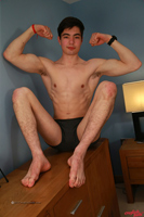 Model Toni Filip Naked Straight English Lad Uncut Enjoys Football & Gym