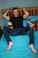 Model Finlay Thomas Naked Straight English Lad Uncut Enjoys Gym & Football