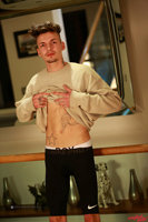 Model Shane Bibby Naked Straight English Lad Uncut Enjoys Football and High Jump