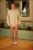 Model Shane Bibby Naked Straight English Lad Uncut Enjoys Football and High Jump