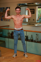 Model Ryan Kent Naked Straight English Lad Uncut Enjoys Gym and Football