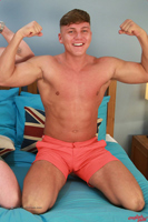 Model Jarvis Knight Naked Straight English Lad Uncut Enjoys Gym