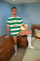 Model Caeden Pearce Naked Gay English Lad Uncut Enjoys Gym & Football