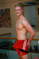 Model Adam Wallis Naked Straight English Lad Uncut Enjoys Gym