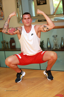 Model Christian Ferrari Naked Straight English Lad Uncut Enjoys Gym and Football