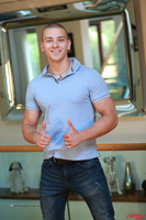 Model Martin Ivanov Naked Straight English Lad Uncut Enjoys Gym