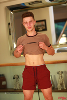 Model Luca Moretti Naked Straight English Lad Uncut Enjoys Gym & Swim