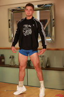 Model Matteo Romano Naked Straight English Lad Uncut Enjoys Gym & Football