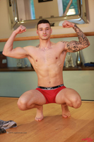 Model Dane Spencer Naked Straight English Lad Uncut Enjoys Football & Gym