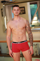 Model Dane Spencer Naked Straight English Lad Uncut Enjoys Football & Gym