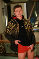 Model Joe Appleton Naked Gay English Lad Uncut Enjoys Gym & Running