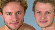 Straight Blond Hunks Aaron & Harry Have a Sword Fight - Their 1st Man Contact!