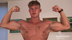 Muscular Young Rugby Player Albie Shows Us His Throbbing Uncut Erection!