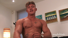 Muscular Young Rugby Player Albie Shows Us His Throbbing Uncut Erection!