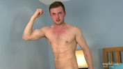 Muscular & Hairy Young Man Briley Shows off his Big Uncut Cock & Explodes Twice!