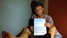 Young Straight Hunk Cameron Wanks his Big Uncut Cock Whilst in a Shared Hostel Abroad!