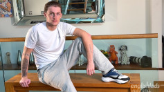 Young Straight Boxer Wanks his Huge Uncut Cock & Shoots Cum Everywhere!