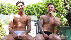 Young Straight Lads Casias & Joe Wank Off a Man for Their 1st Time!