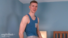 Tall Straight Lad Christian Strips Off and Reveals his Massive Uncut Cock!