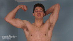 Cheeky Young Straight Pup Cole Shows his Muscular Hairy Body & Rock Solid Uncut Cock!