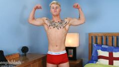 Straight Young Blond Craig gets his 1st Man Handling & his Big Uncut Cock Shoots Cum Everwhere!