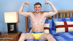 Young Straight Lean Pup Danny Davis' 1st Manhandling & he Shoots a Big Load of Jizz!