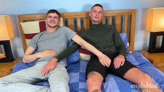 Straight Lads Danny & Dominic Wank Each Other's Hard Uncut Cocks & Danny Sucks his First Man! 