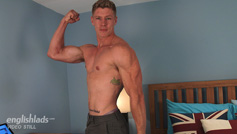 Muscular Hunk Eddie lets Loose & Gets His Thick Uncut Cock Wanked!