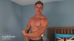 Muscular Hunk Eddie lets Loose & Gets His Thick Uncut Cock Wanked!