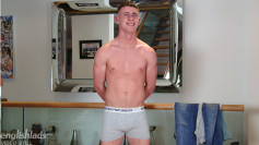 Straight Rugby Lad George Shows his Muscular Body & Wanks his Uncut Cock & Cums Everywhere!
