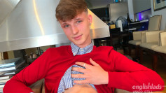 Young Slim & Handsome Teen 1st Ever Manhandling & his Big Uncut Cock is Rock Hard & Cums! 